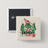 Dr. Seuss | De oude Grinch Claus Vierkante Button 5,1 Cm (Voorkant /achterkant)