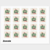 Dr. Seuss | De oude Grinch Claus Vierkante Sticker (Vel)