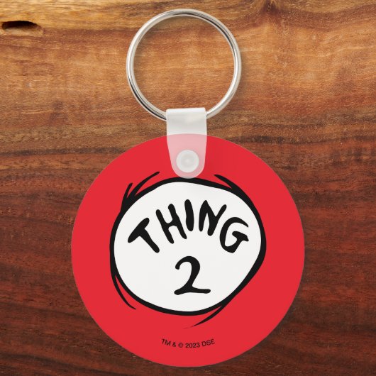 Dr. Seuss | Ding 1 Ding 2 - Ding 2 Sleutelhanger (Achterkant)