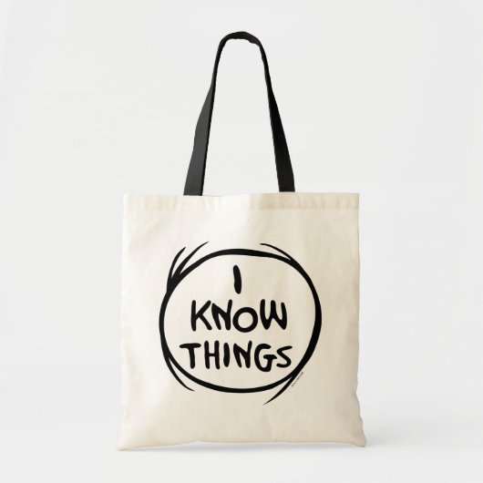 Dr. Seuss | Ding 1 Ding 2 - Ik weet dingen Tote Bag (Voorkant)