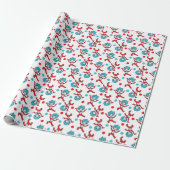 Dr. Seuss Ding 1 Ding 2 | Tweeling Baby Shower Cadeaupapier (Uitgerold)