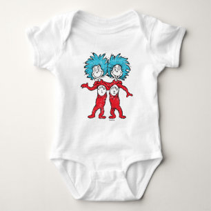 Dr. Seuss Ding 1, Ding 2 Zitten Romper