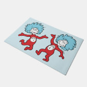 Dr. Seuss Ding 1 en Ding 2 Karakter Deurmat (Schuin)