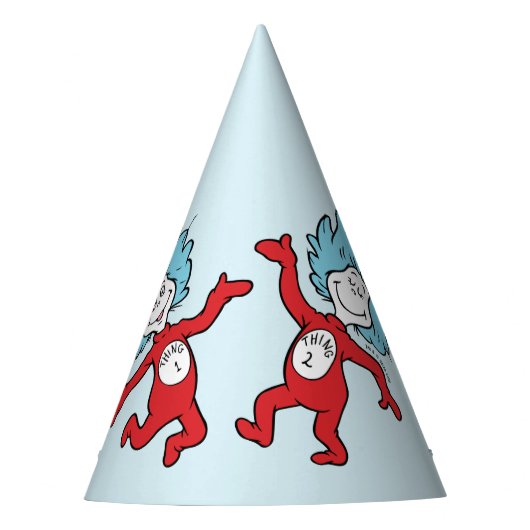 Dr. Seuss Ding 1 en Ding 2 Karakter Feesthoedjes (Voorkant)
