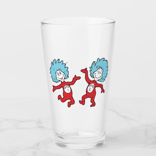 Dr. Seuss Ding 1 en Ding 2 Karakter Glas (Voorkant)
