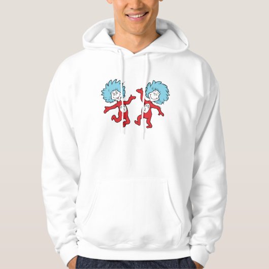 Dr. Seuss Ding 1 en Ding 2 Karakter Hoodie (Voorkant)