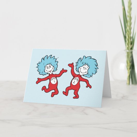 Dr. Seuss Ding 1 en Ding 2 Karakter Kaart (Voorkant)