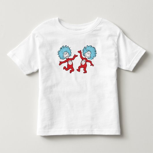 Dr. Seuss Ding 1 en Ding 2 Karakter Kinder Shirts (Voorkant)