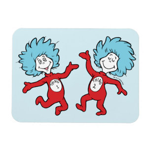 Dr. Seuss Ding 1 en Ding 2 Karakter Magneet