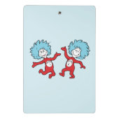 Dr. Seuss Ding 1 en Ding 2 Karakter Mini Klembord (Achterkant)
