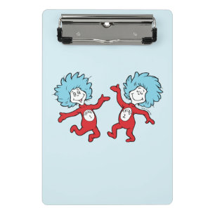 Dr. Seuss Ding 1 en Ding 2 Karakter Mini Klembord