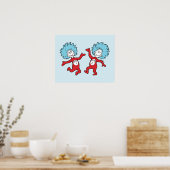 Dr. Seuss Ding 1 en Ding 2 Karakter Poster (Keuken)