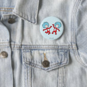 Dr. Seuss Ding 1 en Ding 2 Karakter Ronde Button 5,7 Cm (In situ)
