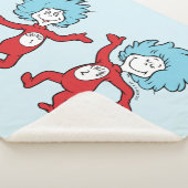 Dr. Seuss Ding 1 en Ding 2 Karakter Sherpa Deken (3/4)