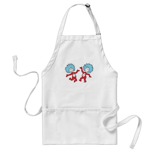 Dr. Seuss Ding 1 en Ding 2 Karakter Standaard Schort (Voorkant)