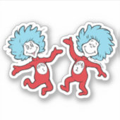 Dr. Seuss Ding 1 en Ding 2 Karakter Sticker (Voorkant)