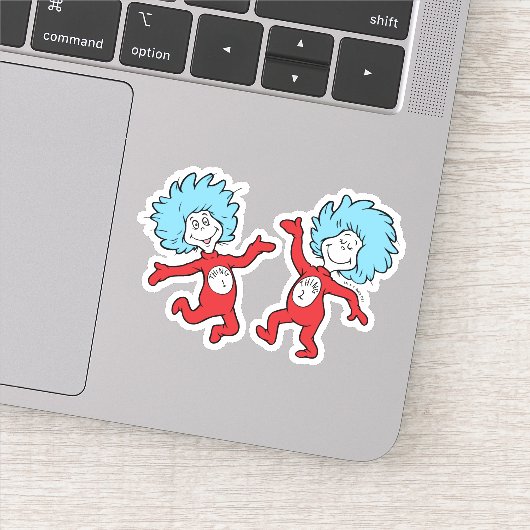 Dr. Seuss Ding 1 en Ding 2 Karakter Sticker (Detail)
