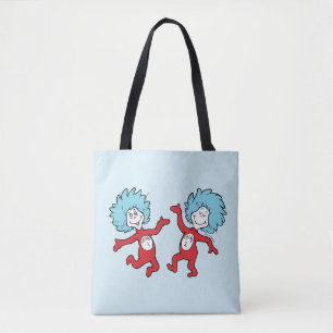 Dr. Seuss Ding 1 en Ding 2 Karakter Tote Bag