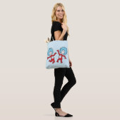 Dr. Seuss Ding 1 en Ding 2 Karakter Tote Bag (Op model)