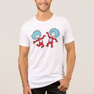 Dr. Seuss Ding 1 en Ding 2 Karakter Tri-Blend Shirt