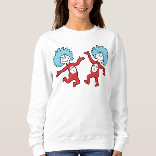 Dr. Seuss Ding 1 en Ding 2 Karakter Trui (Voorkant)