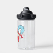 Dr. Seuss Ding 1 en Ding 2 Karakter Waterfles (Achterkant)