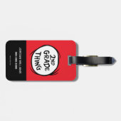 Dr. Seuss | Ding één ding twee - 2e klas ding Bagagelabel (Achterkant horizontaal)