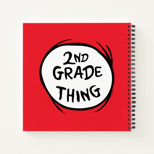 Dr. Seuss | Ding één ding twee - 2e klas ding Notitieboek (Achterkant)