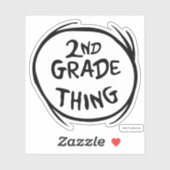 Dr. Seuss | Ding één ding twee - 2e klas ding Sticker (Vel)