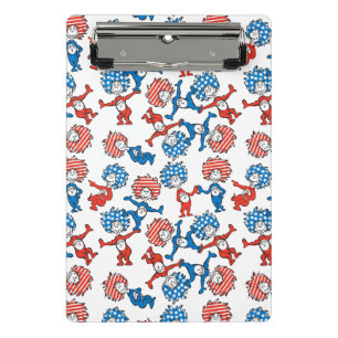 Dr. Seuss Ding Eén Ding Twee Amerikaanse Vlag Pa Mini Klembord
