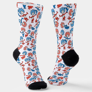 Dr. Seuss   Ding Eén Ding Twee Amerikaanse Vlag Pa Sokken