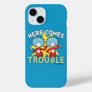 Dr. Seuss Ding Een Ding Twee Daar Komt Problemen iPhone 15 Case