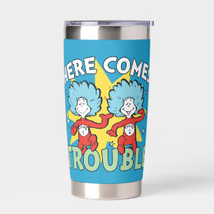 Dr. Seuss   Ding Eén Ding Twee Daar Komt Problemen Geïsoleerde Drinkbeker