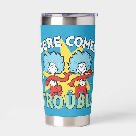 Dr. Seuss | Ding Eén Ding Twee Daar Komt Problemen Geïsoleerde Drinkbeker (Links)