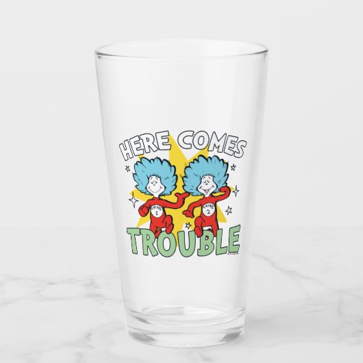 Dr. Seuss | Ding Eén Ding Twee Daar Komt Problemen Glas (Voorkant)