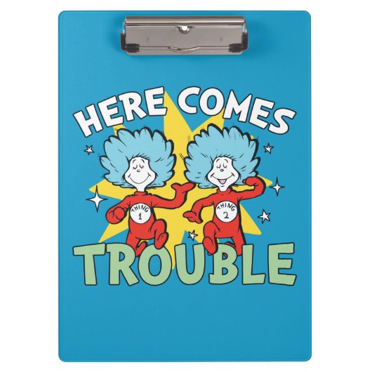 Dr. Seuss | Ding Eén Ding Twee Daar Komt Problemen Klembord (Voorkant)