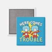 Dr. Seuss | Ding Eén Ding Twee Daar Komt Problemen Magneet (Voorkant / Achterkant)