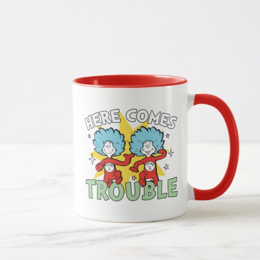 Dr. Seuss | Ding Eén Ding Twee Daar Komt Problemen Mok (Rechts)