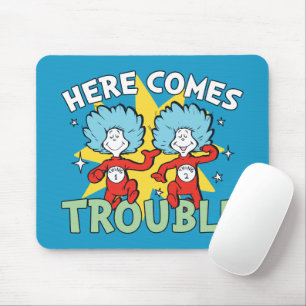Dr. Seuss Ding Eén Ding Twee Daar Komt Problemen Muismat