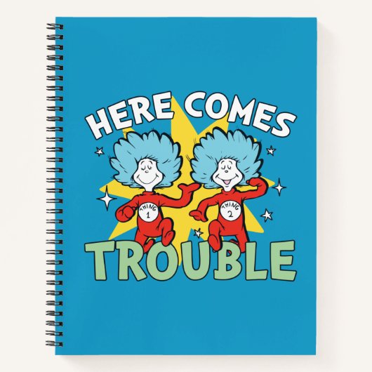 Dr. Seuss | Ding Eén Ding Twee Daar Komt Problemen Notitieboek (Voorkant)