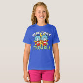 Dr. Seuss | Ding Een Ding Twee Daar Komt Problemen T-shirt (Voorkant volledig)
