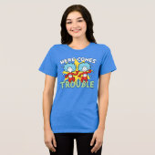 Dr. Seuss | Ding Een Ding Twee Daar Komt Problemen Tri-Blend Shirt (Voorkant volledig)