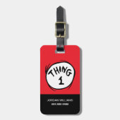 Dr. Seuss | Ding één ding twee - Ding één Bagagelabel (Voorkant verticaal)