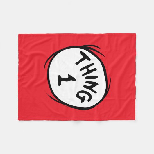 Dr. Seuss | Ding één ding twee - Ding één Fleece Deken (Voorkant (Horizontaal))