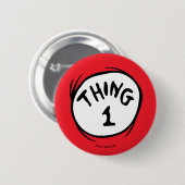 Dr. Seuss | Ding één ding twee - Ding één Ronde Button 5,7 Cm (Voorkant /achterkant)