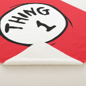 Dr. Seuss | Ding één ding twee - Ding één Sherpa Deken (3/4)