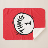 Dr. Seuss | Ding één ding twee - Ding één Sherpa Deken (Voorkant (horizontaal))