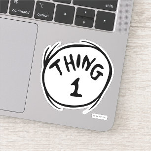 Dr. Seuss   Ding Eén Ding Twee - Ding Eén Sticker
