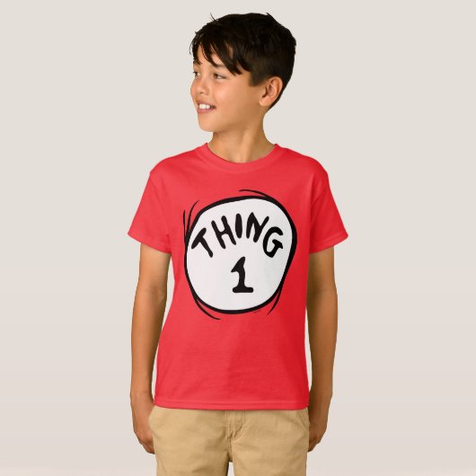 Dr. Seuss | Ding één ding twee - Ding één T-shirt (Voorkant volledig)