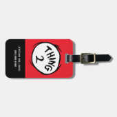 Dr. Seuss | Ding één ding twee - Ding twee Bagagelabel (Voorkant horizontaal)